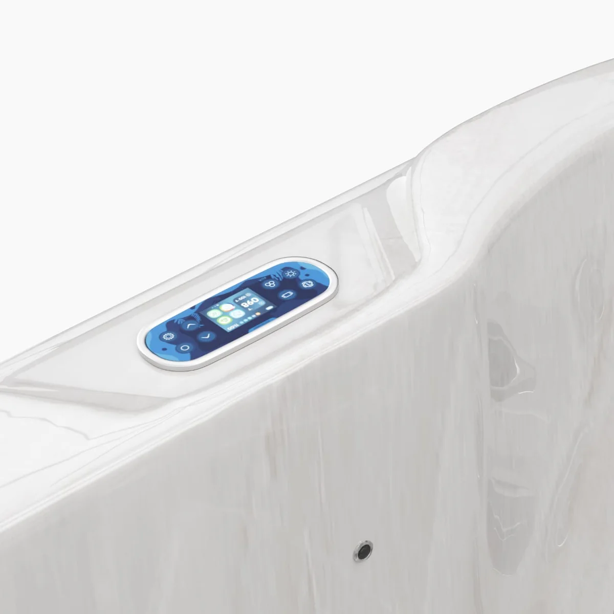 Écran tactile de commande du spa