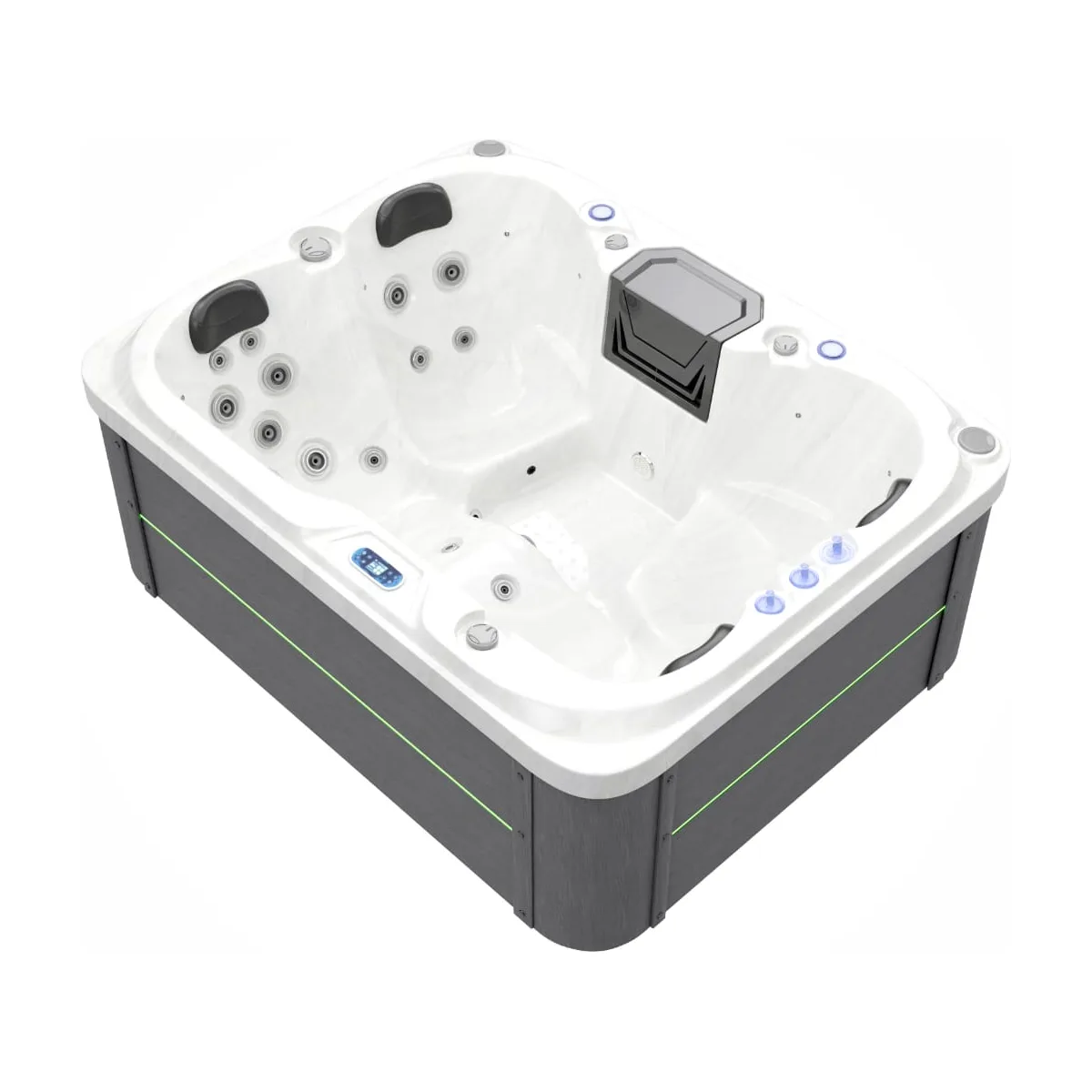 Spa Nexus coloris blanc — vue d'ensemble 3/4